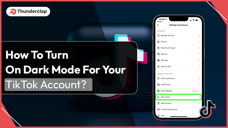 How To Turn On Dark Mode For Your TikTok Account